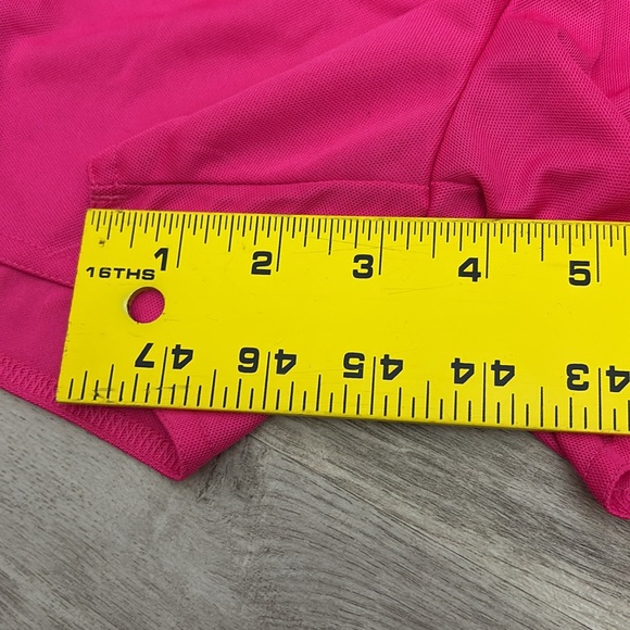 adidas Pink with White Embroidered Logo Elastic Drawstring Waist Shorts Size S - Picture 10 of 11